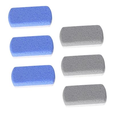 Gogogmee 6pcs Portable Foot Pumice Stones Dead Hard Skin Callus Removers Lightweight Pedicure Tools for Softening Rough Skin and Cracked Feet Care