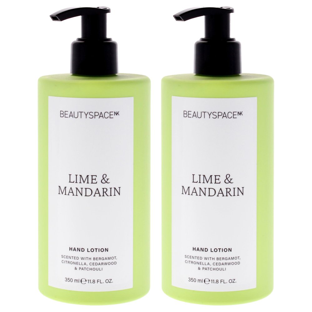 Beauty Space Hand Lotion - Lime and Mandarin by BeautySpace for Unisex - 11.8 oz Hand Lotion - Pack of 2