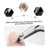 Beatifufu Dead Skin Removal Scissor Nail Barb Trimming Tool with Anti-skid Handle Compact Black Cuticle Nipper for Home Manicure and Pedicure Care view 4