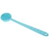 HAKIDZEL Silicone Bath Brush Long Handle Body Scrubber Exfoliating Back Brush for Shower with Hanging Soft Skin Massage Tool in Green view 1