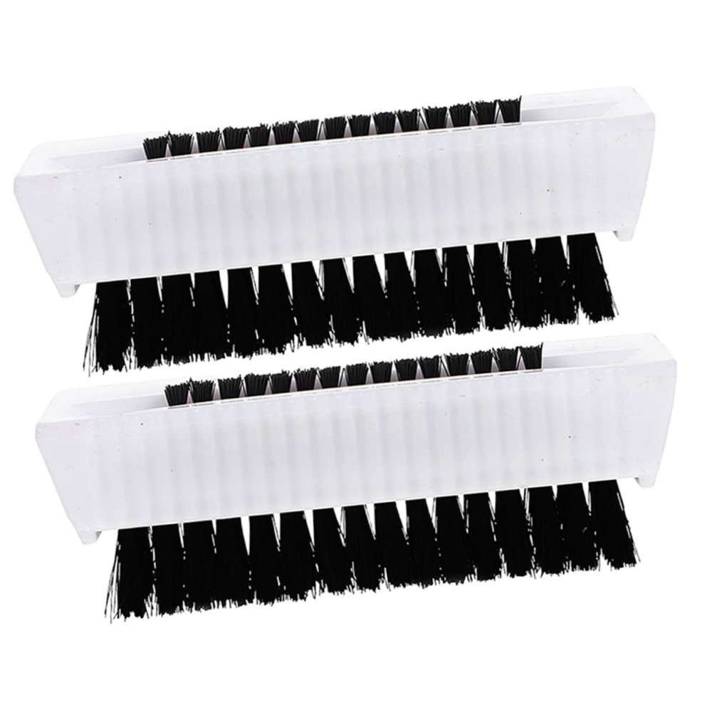 HAKIDZEL 2Pcs Two-sided Nail Cleaning Brush with Soft Bristles Lightweight Portable Hand and Fingernail Scrub for Daily Use Easy Grip Design for Toe and Nail Gap Cleaning