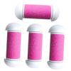 Beatifufu Electric Foot File Replacement Heads Pink Foot Care Tool Plastic Rollers Efficient Dead Skin Remover for Pedicure Maintenance view 1