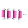 Beatifufu Electric Foot File Replacement Heads Pink Foot Care Tool Plastic Rollers Efficient Dead Skin Remover for Pedicure Maintenance view 2