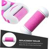Beatifufu Electric Foot File Replacement Heads Pink Foot Care Tool Plastic Rollers Efficient Dead Skin Remover for Pedicure Maintenance view 3