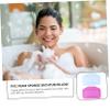 Beatifufu 2pcs Non-Slip Suction Cup Bath Pillows for Bathtubs PVC Foam Spa Headrest Supports Neck and Shoulders Powerful Cups Prevent Slipping Suitable for Tubs Relaxation Random Color view 4