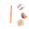 Beatifufu Portable Retractable Lip Brush Makeup Beauty Tool for Lipstick and Eyeshadow Application Warm Orange Compact Lipstick Applicator with Protective Design for Travel and Daily Use view 4