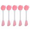 YolieraArt Double Headed Facial Cleansing Brush, 5pcs Silicone Face Brush Set with Mud Mask Spoon, Nose and Skin Cleansing Tool for Facial Care view 1