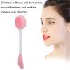 YolieraArt Double Headed Facial Cleansing Brush, 5pcs Silicone Face Brush Set with Mud Mask Spoon, Nose and Skin Cleansing Tool for Facial Care view 2