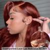 wigs Reddish Brown Body Wave Lace Frontal Human Hair Wig 13x4 13x6 Transparent Lace Frontal Wig 4x4 Closure Glueless Wigs For Women hairpiece(200 Density,5X5 HD LACE WIG_42INCHES) view 2