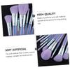 LIFKOME 10pcs Purple Acrylic Handle Makeup Brush for Face Beauty Tools Lightweight Brushes for Eyeshadow Concealer Blusher Foundation Application Portable Cosmetics Kit for Women and Teens view 4
