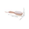 LIFKOME 3pcs Double-Sided Foot Brush with Wooden Handle Foot Scrubber Pumice Stone and Bristles for Dead Skin Removal view 2