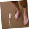 LIFKOME 3pcs Double-Sided Foot Brush with Wooden Handle Foot Scrubber Pumice Stone and Bristles for Dead Skin Removal view 4