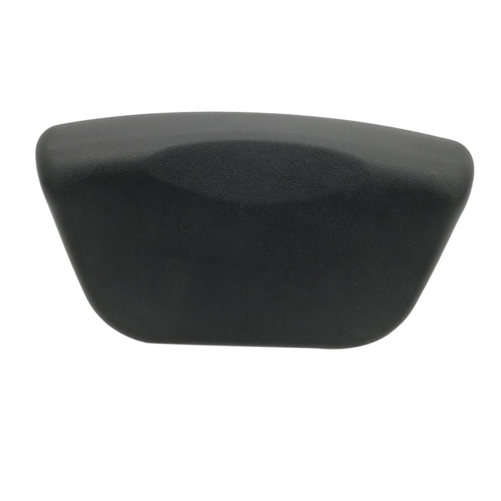 Beatifufu Ergonomic PU Bath Cushion with Strong Non-Slip Suction Cups for Relaxing Neck Head Back and Shoulders Support Portable Spa Bath Pillow Suitable for Adults and Black