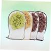 Mikinona 3pcs Double Sided Bath Exfoliating Gloves Body Scrub Mitts for Couples Dead Skin Remover Spa Shower Gloves with Hanging Loop Random Colors Random Color view 4