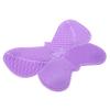 IWOWHERO Butterfly-shaped Silicone Brush Cleaning Mat with Suction Cup Deep Cleansing Makeup Brush Cleaner Pad for Home and Salon Compact Design with Multi-groove Surface view 1