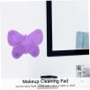 IWOWHERO Butterfly-shaped Silicone Brush Cleaning Mat with Suction Cup Deep Cleansing Makeup Brush Cleaner Pad for Home and Salon Compact Design with Multi-groove Surface view 4