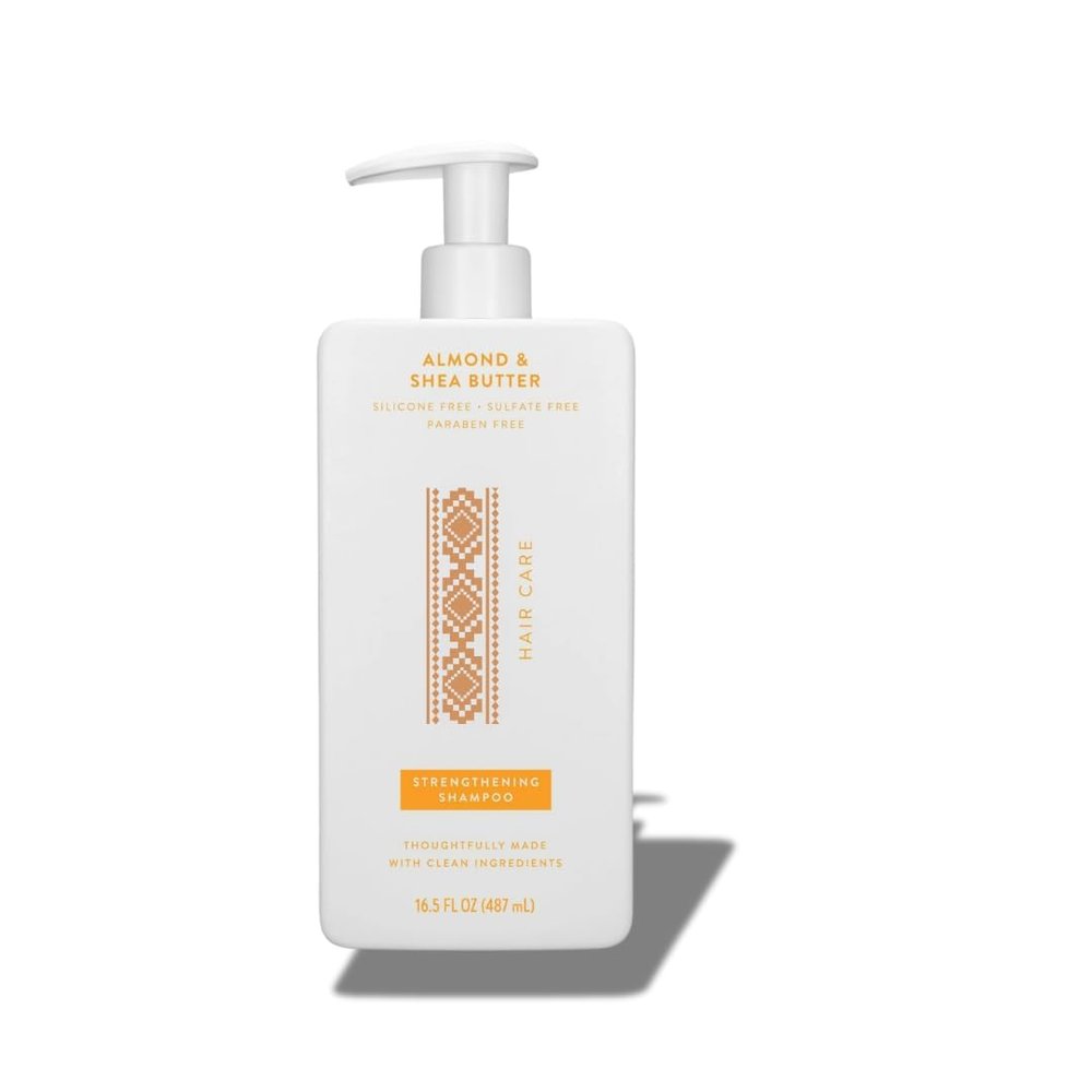 Almond & Shea Butter Strengthening Shampoo, Silicone-Free, Sulfate-Free, 16.5 fl oz