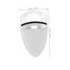 Beatifufu Mini Travel Eyelash Curler Plastic Fish Scale Pattern Wide-Angle Lash Curler with Comfortable Grip and Refill Pads for Home Go Lash Styling view 2