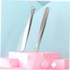 Gogogmee Stainless Steel Nose Hair Clip Trimmer Portable Lightweight Round Head Design Male Grooming Tool with Green Case for Personal Nose Care view 2