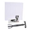 Beatifufu Manual Shaving Cutter with Anti-slip Handle and Double-edged Razor for Close Smooth Shave Beard Shaver Tool with Base Comfortable Grooming Accessory for Men view 1