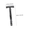 Beatifufu Manual Shaving Cutter with Anti-slip Handle and Double-edged Razor for Close Smooth Shave Beard Shaver Tool with Base Comfortable Grooming Accessory for Men view 2