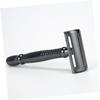 Beatifufu Manual Shaving Cutter with Anti-slip Handle and Double-edged Razor for Close Smooth Shave Beard Shaver Tool with Base Comfortable Grooming Accessory for Men view 4