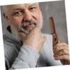 Gogogmee Men's Folding Wooden Beard Comb Wide Hollow Teeth for Smooth Grooming Portable Travel Grooming Comb with PU Protective Case for Styling and Detangling view 4