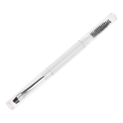 COOLHIYA Double-ended Soft Bristle Eyebrow Brush with Spiral Spoolie for Grooming and Concealing Versatile Dual-function Makeup Tool for Precise Brow Shaping and Polished Look Skin-friendly