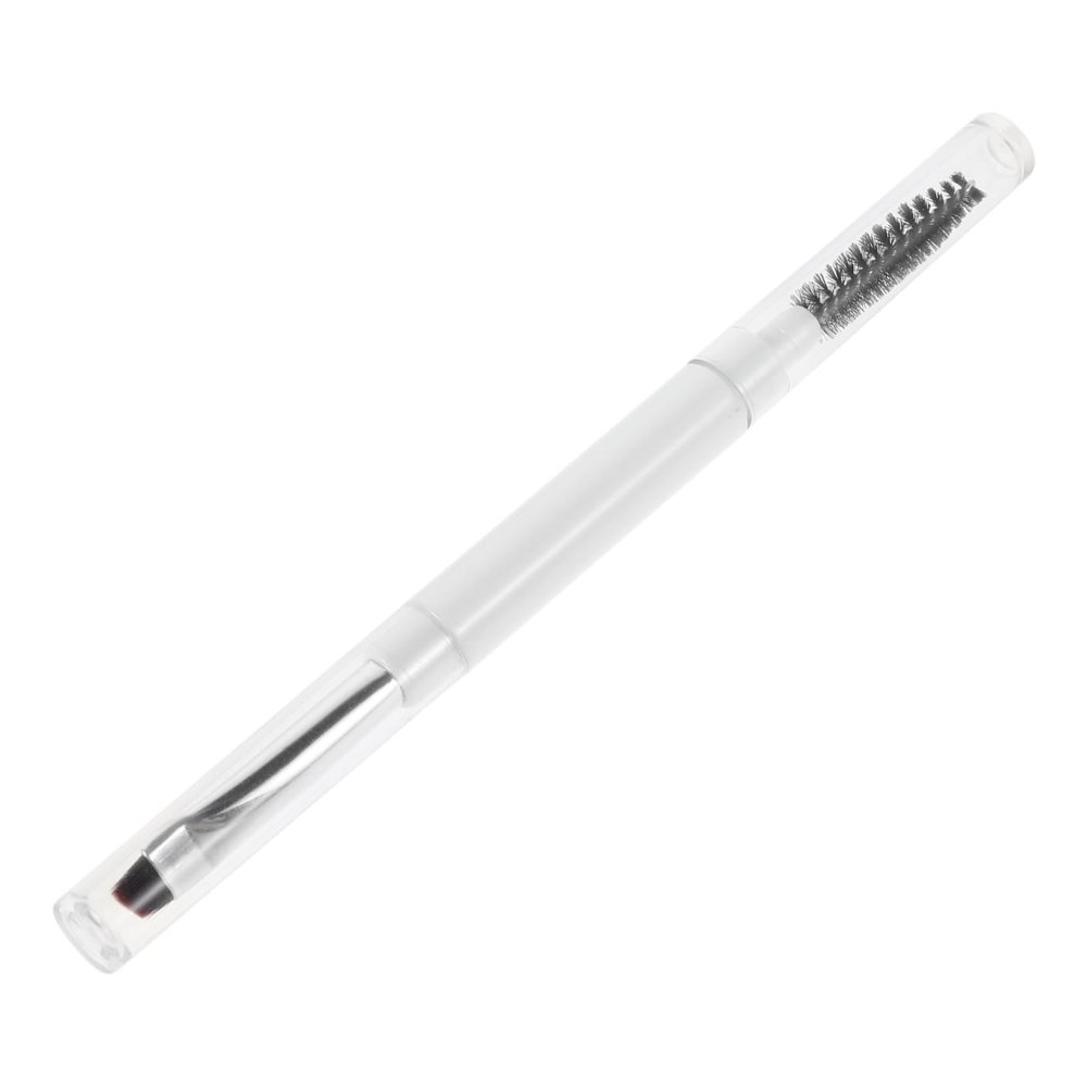 COOLHIYA Double-ended Soft Bristle Eyebrow Brush with Spiral Spoolie for Grooming and Concealing Versatile Dual-function Makeup Tool for Precise Brow Shaping and Polished Look Skin-friendly