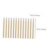Beatifufu 50Pcs Disposable Wooden Lip Brush Portable Lipstick Applicators with Soft Flocking Tips for Hygienic Makeup Application for Lip Gloss and Eyeshadow Use view 2