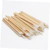 Beatifufu 50Pcs Disposable Wooden Lip Brush Portable Lipstick Applicators with Soft Flocking Tips for Hygienic Makeup Application for Lip Gloss and Eyeshadow Use view 4