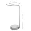 IWOWHERO Alloy Shaver Stand Non-slip Razor Brush Holder for Men Quick Drying Shaving Brush Organizer Razor Storage Rack Space-saving Grooming Tool Holder for Bathroom Countertops view 2