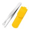 Beatifufu Stainless Steel Nose Hair Trimmer Portable Nasal Hair Clipper for Men and Women Safe Grooming Tool with Carry Bag Precision Tweezer view 1