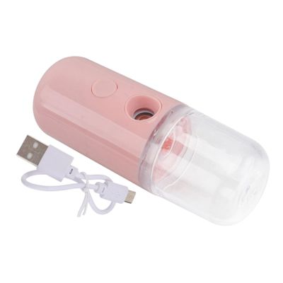 LALADEFIEE Portable Nano Facial Mister USB Rechargeable Face Sprayer Moisturizing Humidifier for Skin Care Soothing Relief Hydration Home Car Office Use Random Color