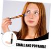COOLHIYA Silicone Lip Brush Small Round Head Makeup Tool for Women Lip Gloss Applicator Concealer Brush Portable Dustproof Cap Black view 4