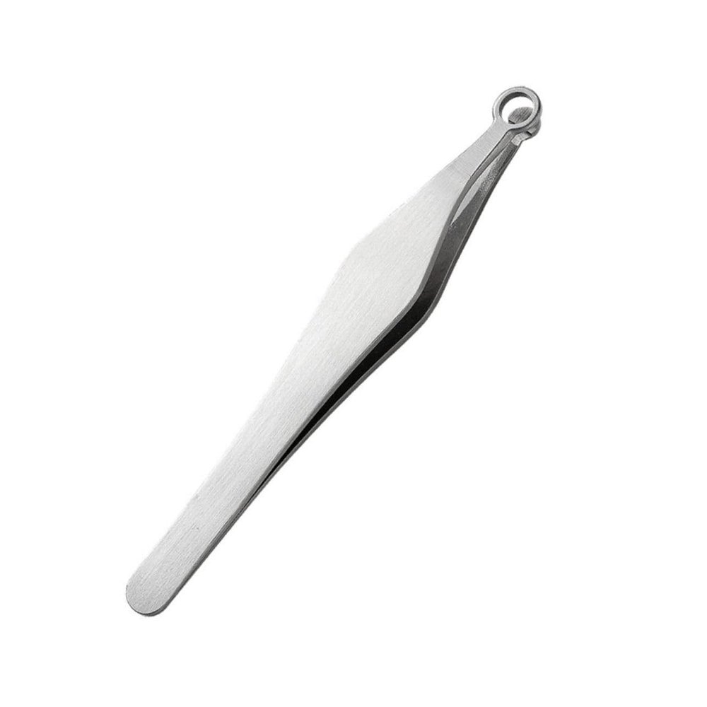Beatifufu Stainless Steel Nose Hair Tweezer Lightweight Trimmer for Safe Ingrown Hair Removal Design Portable Grooming Tool for Men and Women