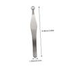 Beatifufu Stainless Steel Nose Hair Tweezer Lightweight Trimmer for Safe Ingrown Hair Removal Design Portable Grooming Tool for Men and Women view 2