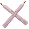 COOLHIYA 2pcs Adjustable Lip Brushes with Cap for Lipstick and Lip Gloss Application Portable Small Concealer Makeup Tool Fine Soft Bristles for Even Color Pink view 1