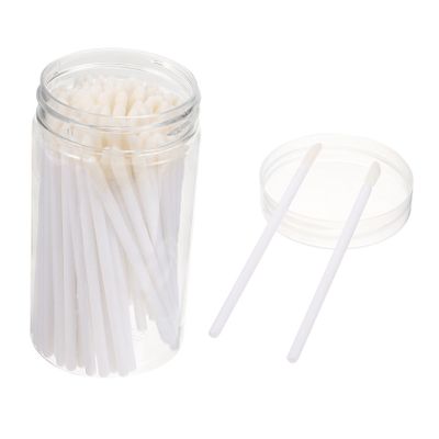 Beatifufu 100pcs Disposable Lip Brush White Makeup Applicators for Precise Lipstick and Lip Gloss Application Convenient Single-use Cosmetic Tools for Regular Beauty and Professional Use
