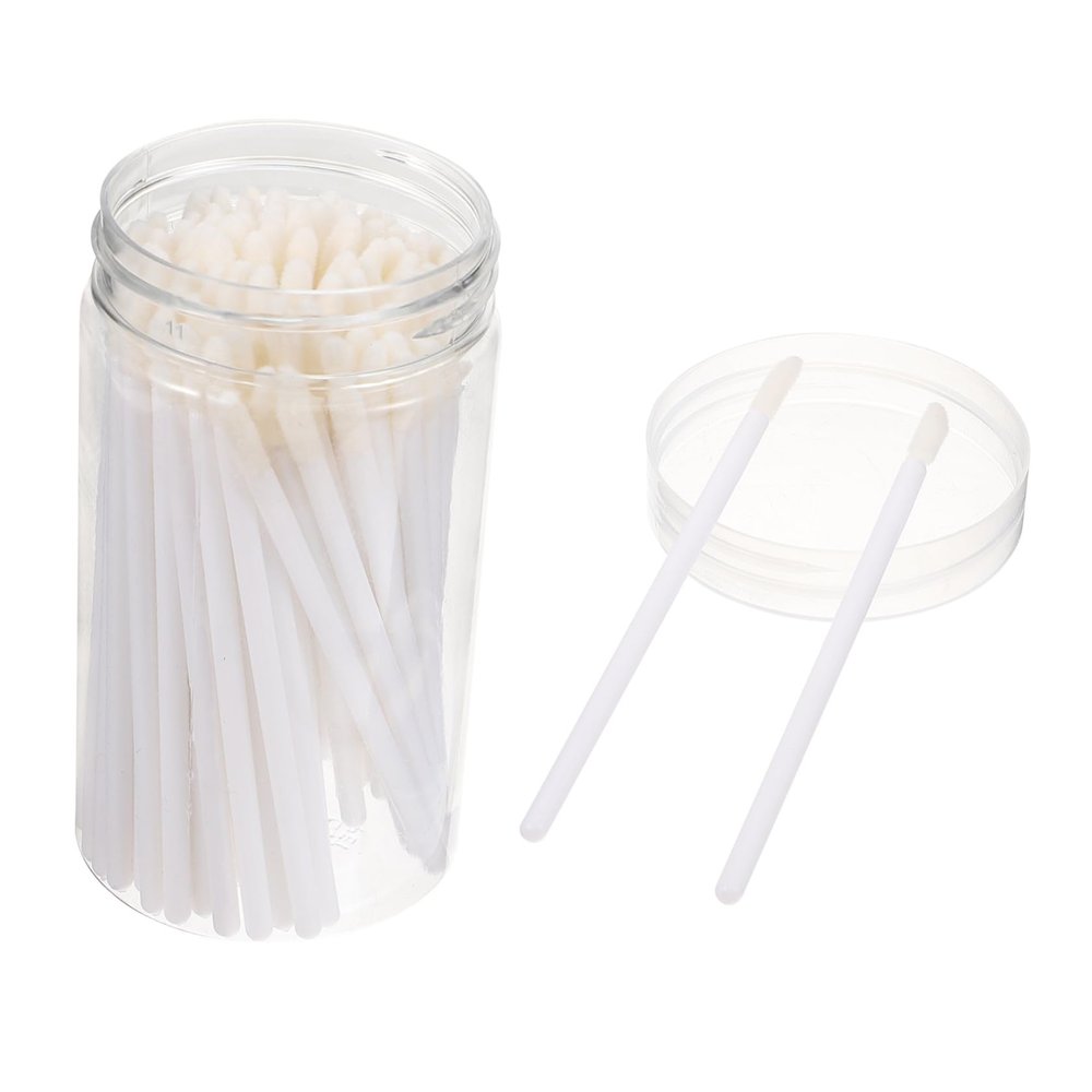 Beatifufu 100pcs Disposable Lip Brush White Makeup Applicators for Precise Lipstick and Lip Gloss Application Convenient Single-use Cosmetic Tools for Regular Beauty and Professional Use