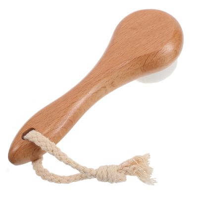 COOLHIYA Manual Facial Cleansing Brush with Long Handle for All Skin Types Gentle Nano Fiber Face Scrubber for Removing Blackheads Makeup and Deep Cleaning Comfortable Grip for Home and