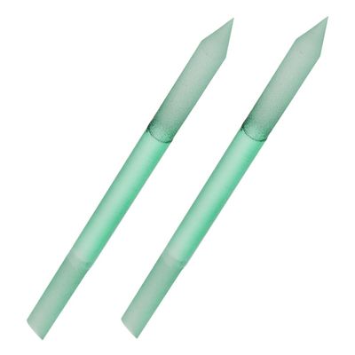 Beatifufu 2pcs Nano Glass Nail Files and Buffers with Fine Texture for Precise Shaping and Polishing Crystal Nail Care Tools for Manicure and Travel Compact Portable Design