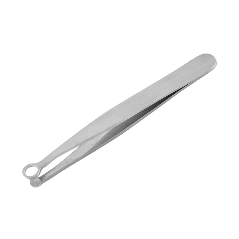 Beatifufu Stainless Steel Nose Hair Remover Tweezer Portable Multi-Function Nose Hair Clip with Ergonomic Handle for Gentle Painless Trimming and Brow Grooming and Lightweight for Home Use