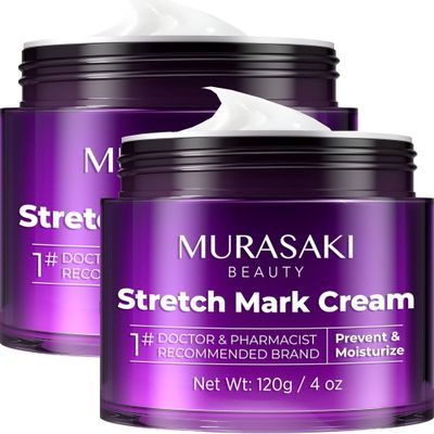 Stretch Mark Cream Prevention for Pregnancy - Maternity Cream for Stretch Marks Removal | Nourishing Formula Prevents Stretch Marks & Improves Elasticity - 4 oz (120g) (2 Pack)