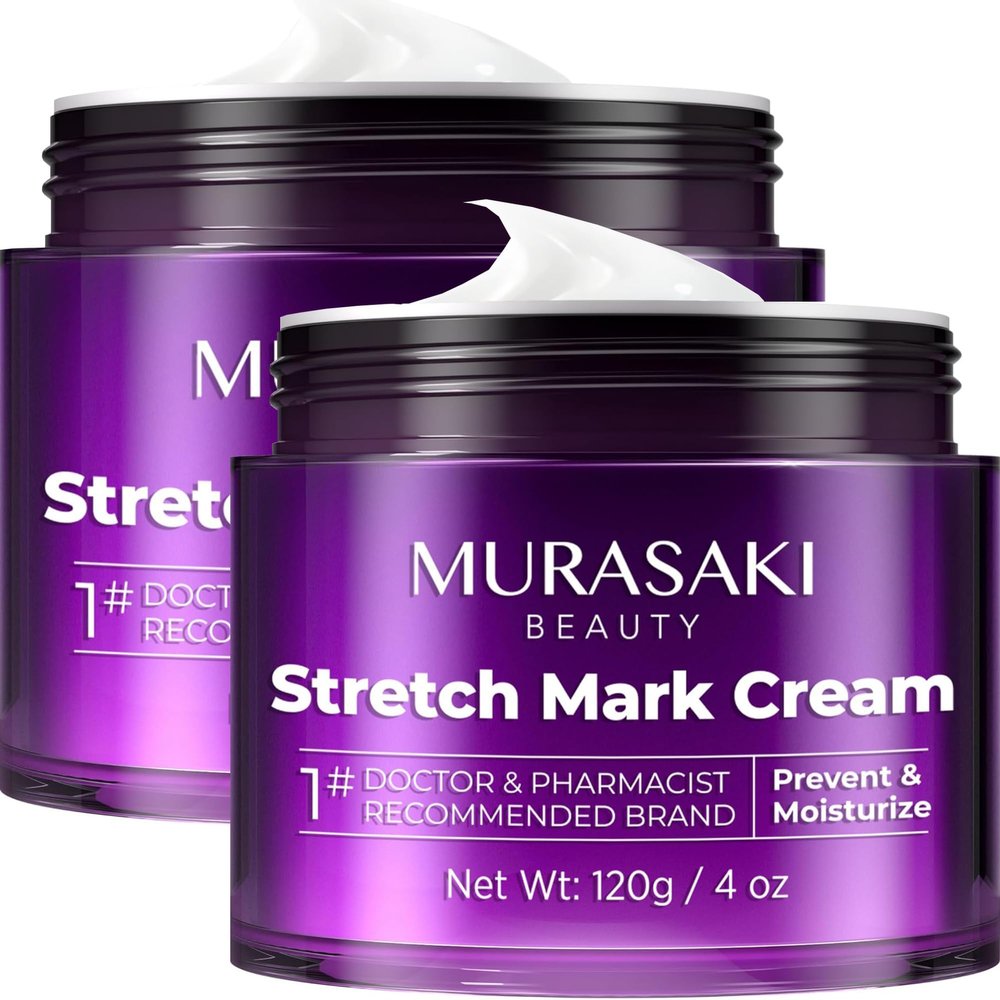 Stretch Mark Cream Prevention for Pregnancy - Maternity Cream for Stretch Marks Removal | Nourishing Formula Prevents Stretch Marks & Improves Elasticity - 4 oz (120g) (2 Pack)