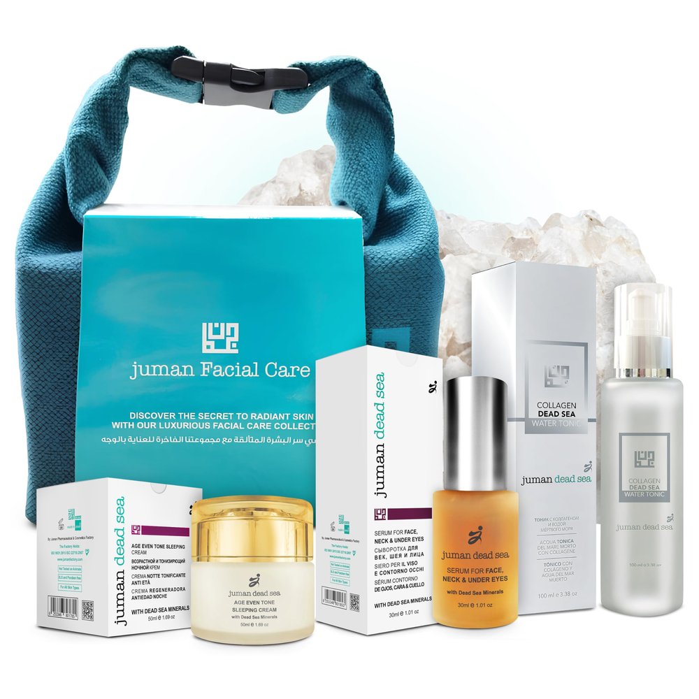Juman Dead Sea Minerals Face Care Kit | Free from Harmful Chemicals, SLS & Parabens | Complete Face Care Routine | Skincare Gift Set | For All Skin Types