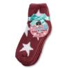 Earth Therapeutics Aloe Socks - 2 Pack - Stars/Burgundy view 1