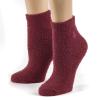 Earth Therapeutics Aloe Socks - 2 Pack - Stars/Burgundy view 2