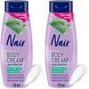 Nair Body Cream Hair Remover, Soothing Aloe and Water Lily, Dermatologist Tested Body Hair Removal Cream, with Evolved Ingredients, 12 Oz (Pack of 2) view 1
