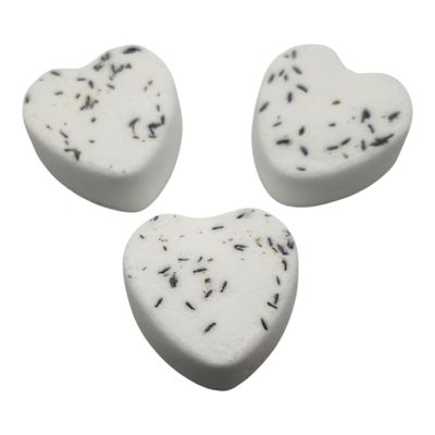 Bath Bombs -2 Heart Shape with Lavender Flowers